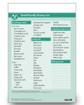 Downloadable renal-friendly grocery list